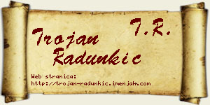 Trojan Radunkić vizit kartica
